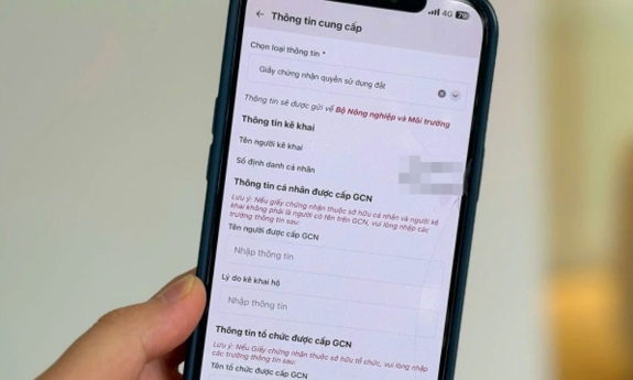 Cách nộp sổ đỏ trên VNeID